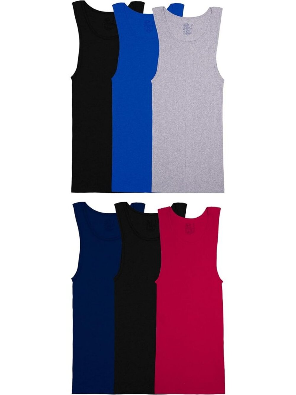 Men's Sleeveless Moisture-Wicking Tank Top - Tag-Free Athletic A-Shirt